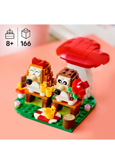 LEGO® Kirpi Pikniği 40711 – 8 Yaş ve Üzeri Çocuklar İçin Mantar Modeliive Hayvan Figürü İçeren Oyuncak Yapım Seti (166 Parça)