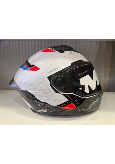 Kask Mt Atom 2 Highlands A7 Mavi/beyaz/siyah