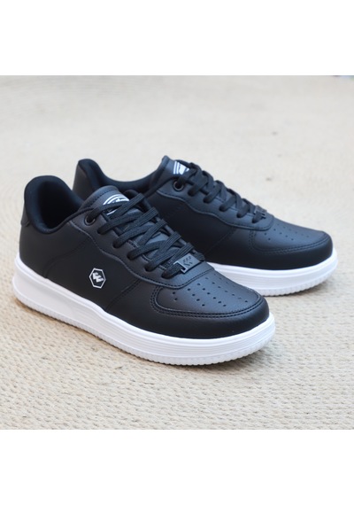 2228-wickers Air Force Modeli Anatomik Tabanlı Üst Kalite Unisex Sneakers Ayakkabı Siyah - Beyaz