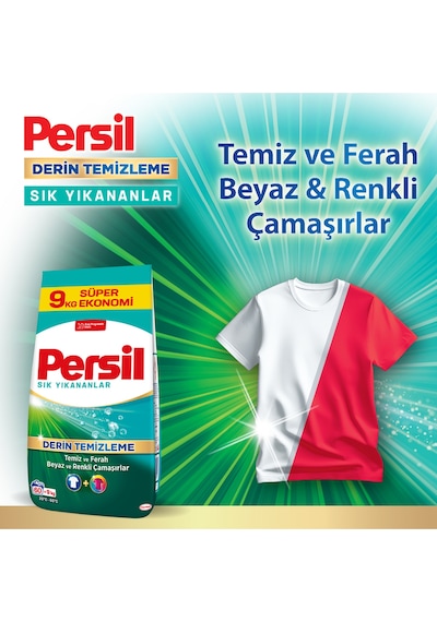 Persil Sık Yıkananlar Toz Çamaşır Deterjanı 60 Yıkama 9kg 2'li Set