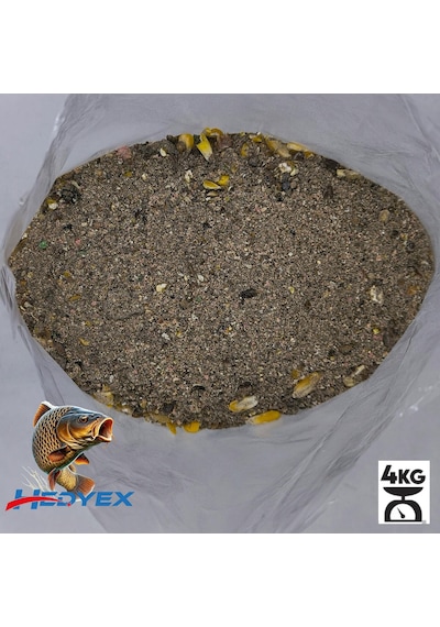 Hedyex 4kg Sazan Tozu Yüksek Proteinli Özel Katkılı Sazan Alabalık Avı Toz Yem