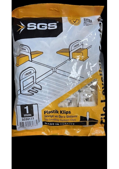 Sgs 6173 Derz Seviye Tespit Klipsi 1mm 100ad