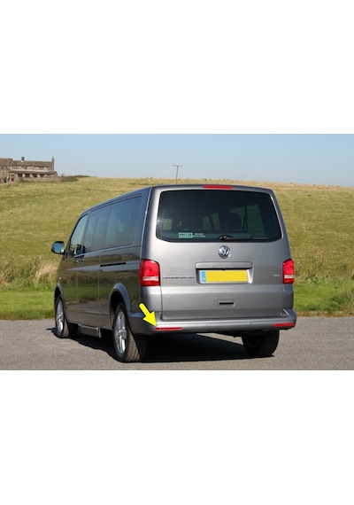 VW Transporter 2012-15 Arka Tampon Sol Reflektörü Uzun 7E0945105A