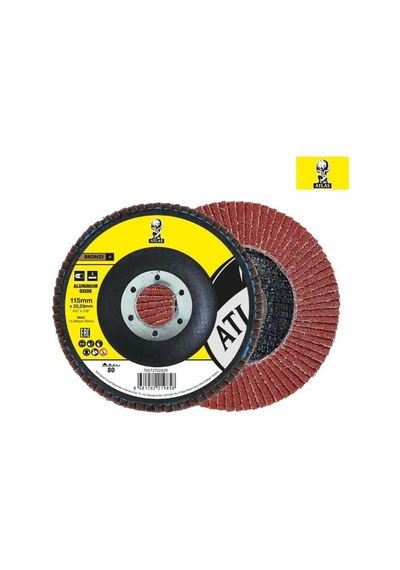 Atlas Katlı Flap Disk Yuvarlak Zımpara 115 Mm - P60 Kum - 1 Adet