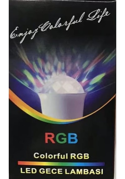 Rgb Led Gece Lambası Şeffaf