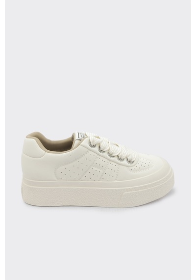 Derinet Günlük Comfort Taban Kadın Sneaker Bej Bej