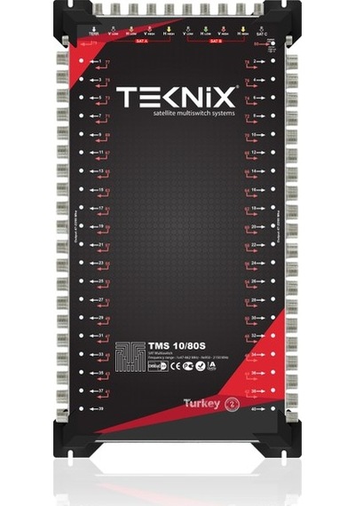 10x80 Sonlu Uydu Dağıtım Santrali Teknoline Multiswitch
