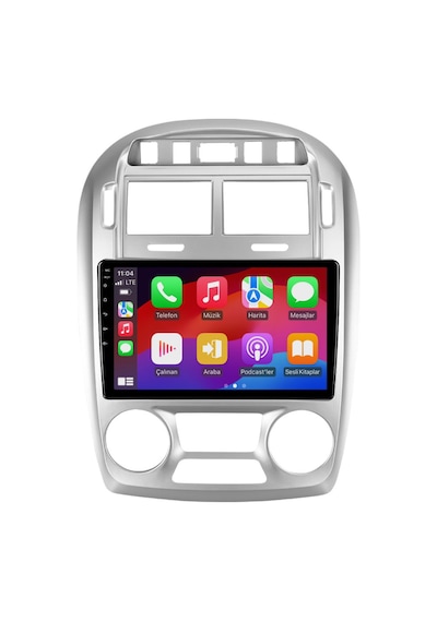 Kia Cerato Araç Multimedya Android Ekran Carplay Double Teyp 2+32 9" 04-06 Silver Blueway Htb