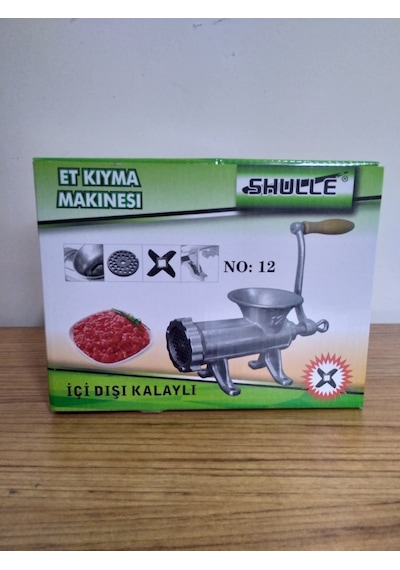 Shulle 12 Numara Kıyma Makinesi Ev Tipi Et Çekme Makinası Kollu