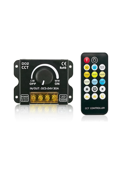 HazarLed Kelvin Ayarlı 2 Kanal Led Dimmer 12-24 Volt