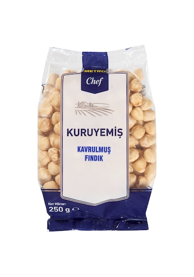 Metro Chef Bütün Fındık 250 G 13-15 Kavrulmuş Giresun Fındığı Tarı