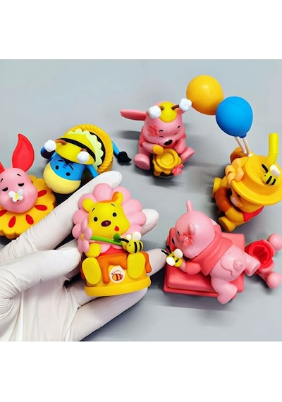 Winnie The Pooh Bahar Serisi Mini Koleksiyon Figürü 8 Cm Rastgele 1 Adet