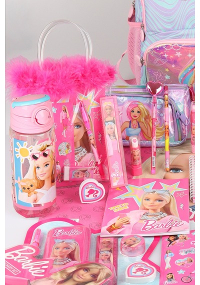 X Dekomus Lisanslı Barbie Deniz Kızı Collection Premium Full Kırtasiye Seti Okul,termoslu Beslenme Ve Kalem Çantası,beslenme Kabı,matara Altın