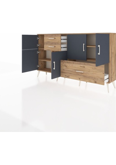 Arges Konsol 5 Raflı 3 Çekmeceli 5 Kapaklı 176x30x99 Çam-antrasit/çam Antrasıt/atlas Çam - Atlas Çam Arges Konsol 5 Raflı 3 Çekmeceli 5 Kapaklı 176x30x99 Çam-antrasit/çam Antrasıt/atlas Çam - Atlas Çam