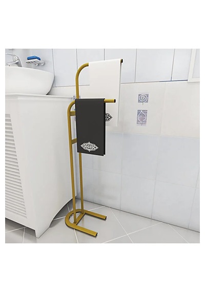 Retro Gold Dik Havluluk Banyo Düzenleyici Konsept Havluluk Gold - Altın