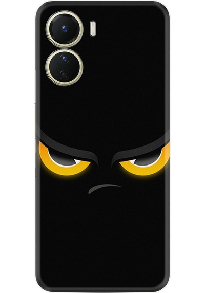 Vivo Y16 Kilif Silikon Desen Black Eyes 1644 566401468