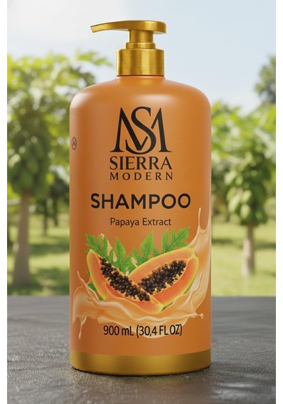 Sierra Modern Şampuan, Papaya Özlü, Saç Bakımı, 900 Ml