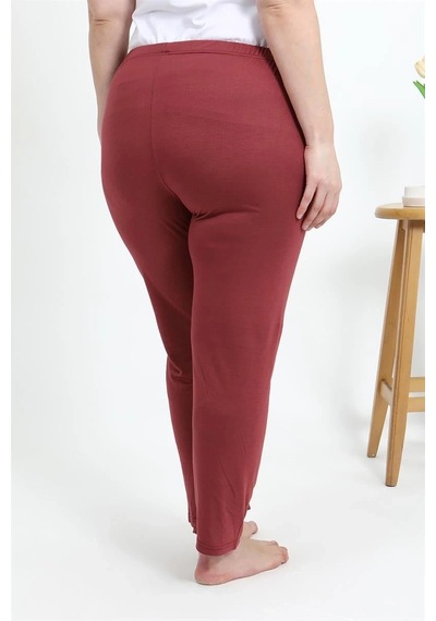 Mtm My The Mall Kadın Pamuklu Büyük Beden Alt Pijama Yavruağzı Yavruağzı