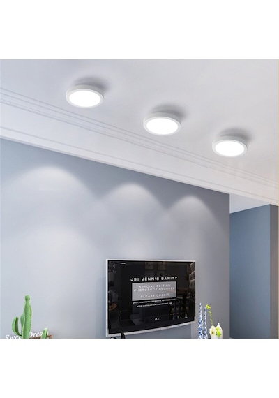 Cata 18 W Led Panel - Beyaz 6500k - Yuvarlak - Beyaz-s/ü-ct-5233b