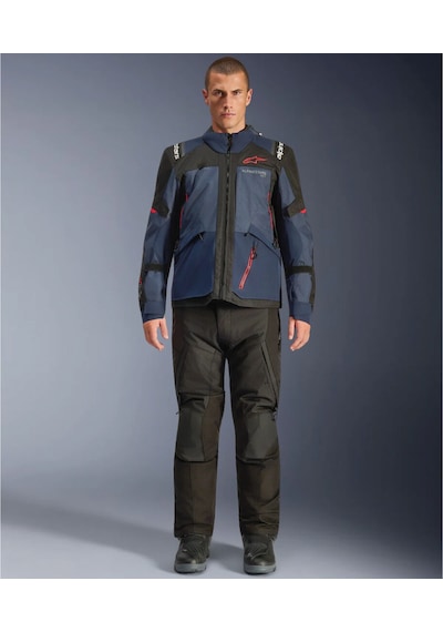 Alpinestars Andes V4 Korumalı Motosiklet Montu Mavi Siyah