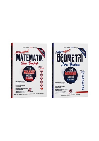 Orijinal Mikro Matematik + Geometri Maarif Model 1. Aşama Soru Bankası Seti Orijinal Yayınları