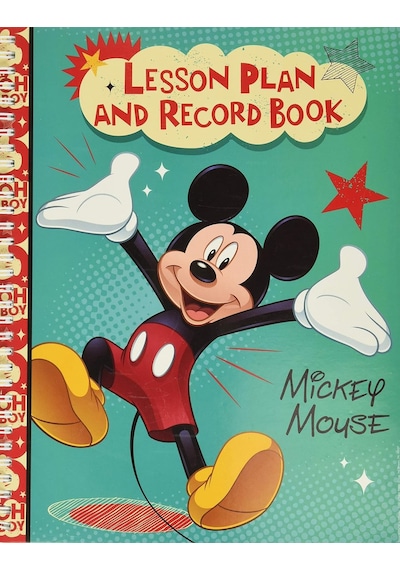 Mickey Mouse - Eureka Mickey 40 Week Lesson Plan And Record Book, Measures 22cm X 28cm