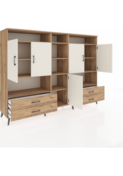 Hyperion Dolap 12 Raflı 4 Çekmeceli 5 Kapaklı 220x44x163 Çam-ayta Çam-aytaşı/çam Hyperion Dolap 12 Raflı 4 Çekmeceli 5 Kapaklı 220x44x163 Çam-ayta Çam-aytaşı/çam