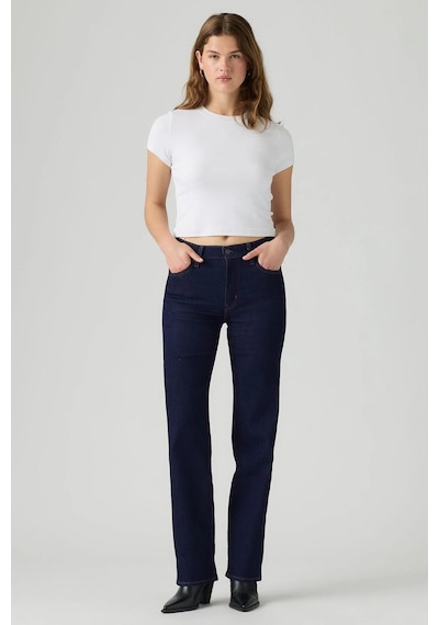 Levi's 723 Yüksek Bel Düz Kesim Dark İndigo Kadın Jean-16535 Lacivert