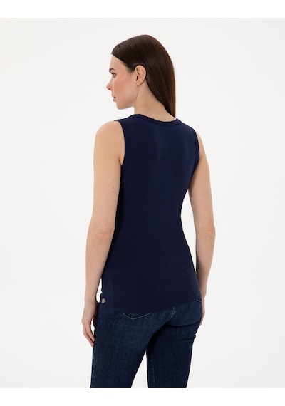 Pierre Cardin Kadın Lacivert Bluz Örme 50305783-vr033 Lacivert