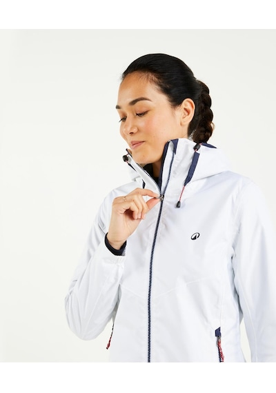 Decathlon Kadın Yelkenli Yağmurluğu Beyaz