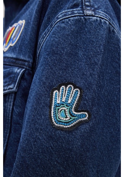 Adelina Koyu Mavi Kadın Denim Ceket-indigo İndigo