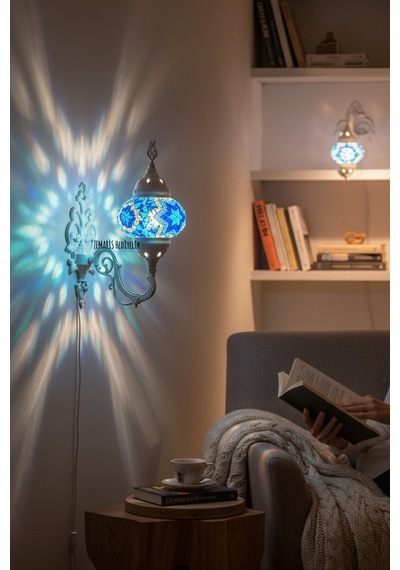 Beyaz Renk Aplik Lacivert - 821590560 Lacivert