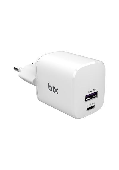 Bix 35W Çift Bağlantı Noktalı SuperVooc 2.0+PD 3.0 Oppo Realme ve