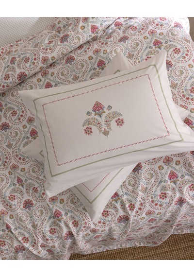 Madame Coco Bretagne King Size %100 Pamuk Karde Baskılı Çarşaflı Pike Takımı - Renkli 8684427310939 Çok Renkli