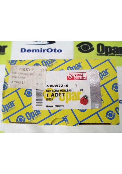735397319 Kapı İç Açma Kolu Ön Sağ Albea-Palio Opar