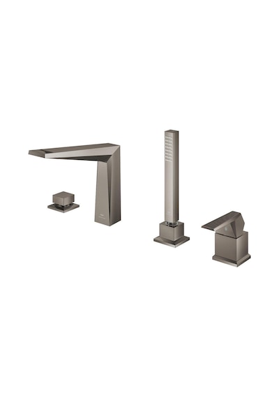 Grohe Allure Brilliant 29523AL0 4 Delikli Küvet Bataryası Nikel