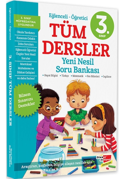 3. Sınıf Tüm Dersler Yeni Nesil Soru Bankası Dikkat Atölyesi