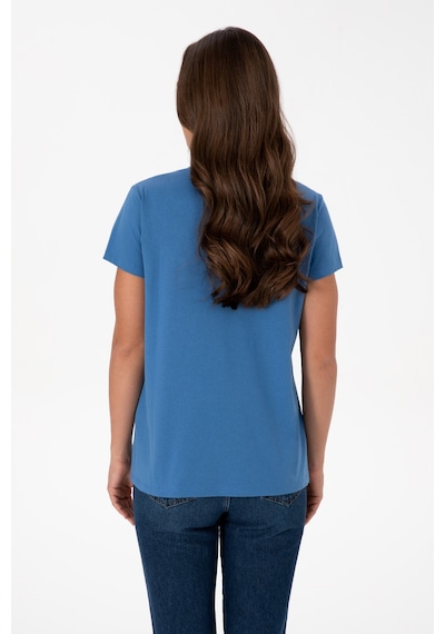 U.s. Polo Assn. Kadın İndigo Tişört 50320026-vr028 Indigo