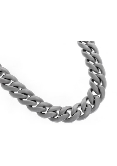 Unisex 10 Mm Panzer Silver Renk Çelik Kolye