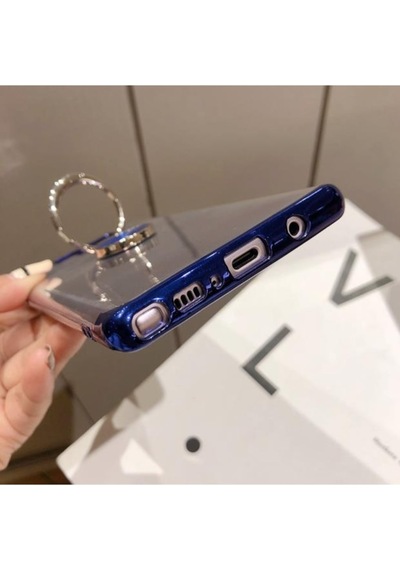 Galaxy S10 Lite Yüzüklü Standli Köseleri Renkli Seffaf Kilif 416307700