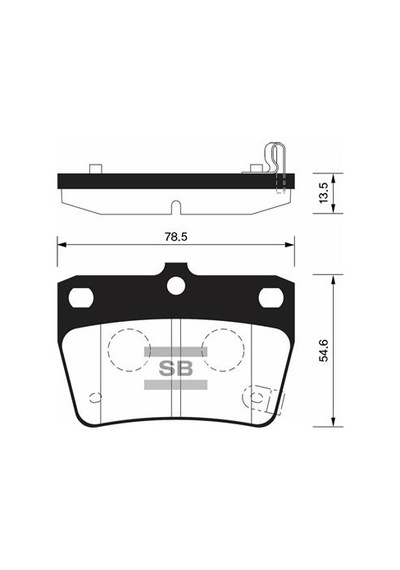Sangsın Sp1457 Arka Fren Balata Toyota Rav4 2.0l 1az-fe Aca21 01-05 / Chery Tıggo 1.6l 2.0l J11 06-14 T113502080-0446642020-0446642030 1 Takım