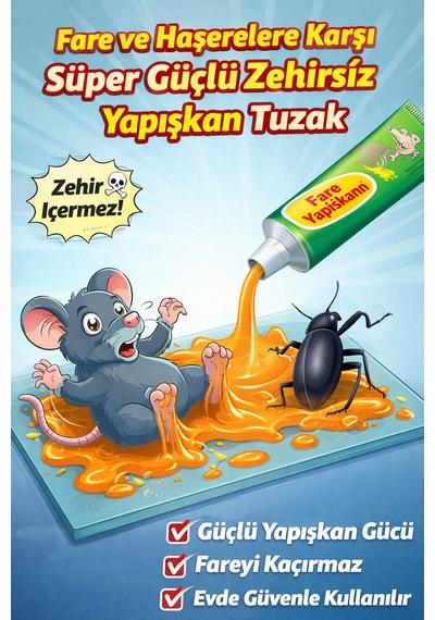 Güvenli Fare Yapışkanı 75 Ml Güçlü Yapışkan Tuzak Fare Ve Haşerelere Etkili