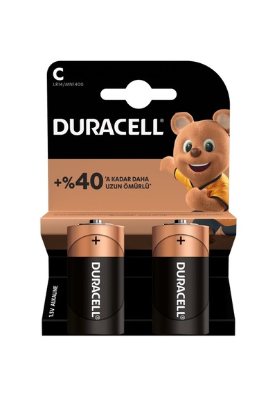 Duracell C Orta Pil 2'li - -popvitrin Duracell