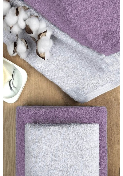 4 Lü Banyo Havlusu Takımı Soft Büyük Havlulu Pamuklu Havlu Seti 90x150 Cm Beyaz 001