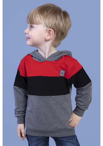 Toontoy Kids Toontoy Erkek Çocuk Kapüşonlu Garni Detaylı Sweatshirt Antrasit Melanj Toontoy Kids Toontoy Erkek Çocuk Kapüşonlu Garni Detaylı Sweatshirt Antrasit Melanj