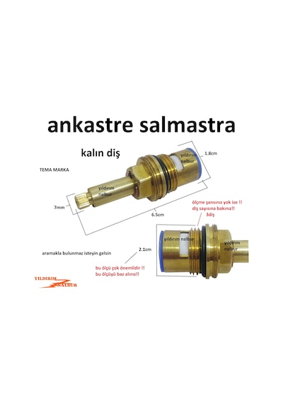 Tema Ankastre Kalın Diş Salmastra Taharat Musluğu İçi Aç Kapa Kıs