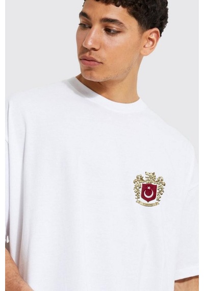 Prtnc Protonic Basic T-shirt Yeni Tasarım Türkiye Milli Logo Beyazbaskı