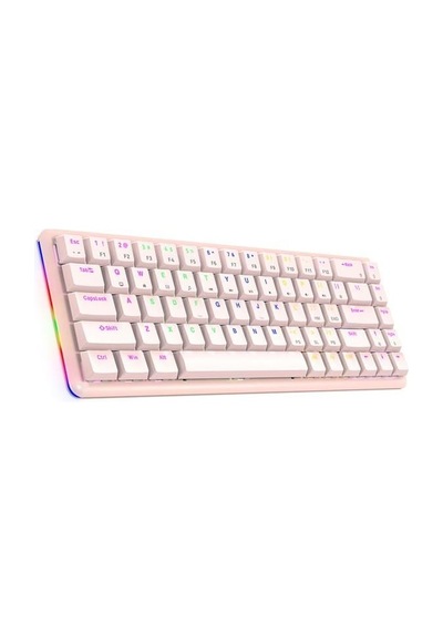 Rampage Rebel Pembe Low Profile Red Swıtch Mekanik Gaming Oyuncu Klavye Us Layout Rainbow
