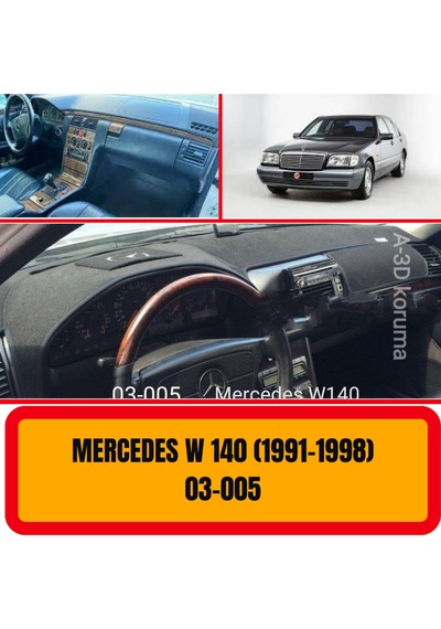 MERCEDES - BENZ W140 1991-1998 ÖN GÖĞÜS / PANEL /  TORPİDO KORUMASI - KILIFI - HALISI