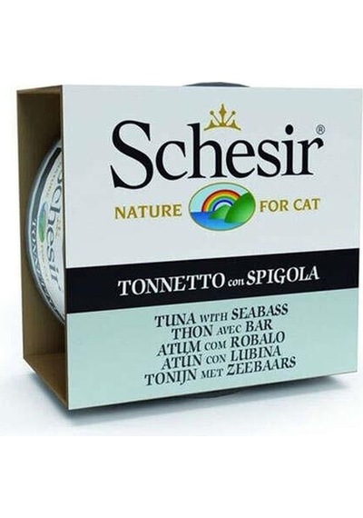 Schesir Jelly Ton Balıklı ve Levrekli Yetişkin Kedi Konservesi 85 G